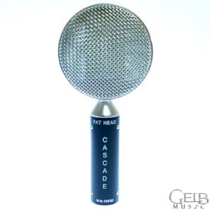 Cascasde Microphones FAT HEAD Short Ribbon Microphone, Black Silver with Radian Grill - 98-B-A image 1