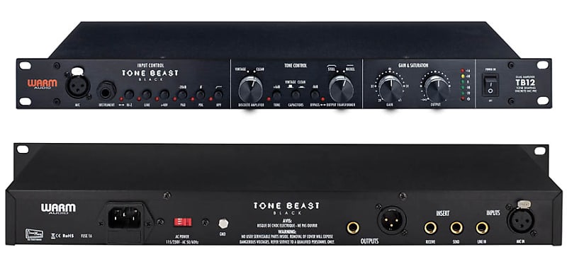 【ほぼ未使用・美品】Warm Audio TB12 Tone Beast Warm Audio Tone Beast 312-Style Microphone Preamp