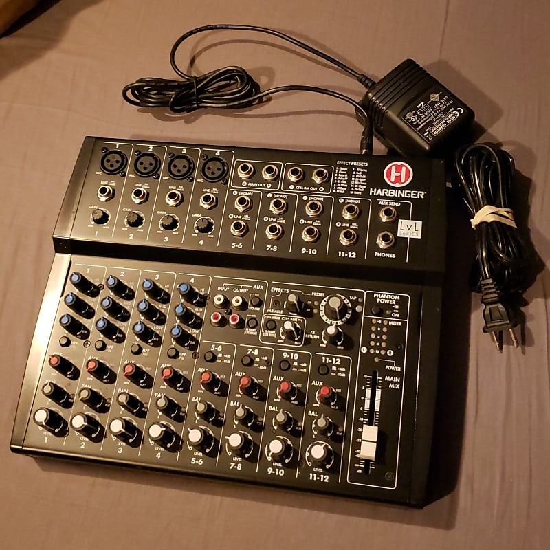 Harbinger L1202FX 12Channel Audio Mixer w/ Effects Reverb