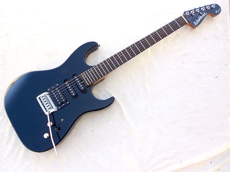 Washburn Pro X Series Guitar HSS Black Grover