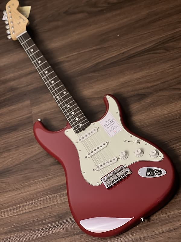 Fender Japan Traditional II 60s Stratocaster with RW FB in Aged Dakota Red image 1