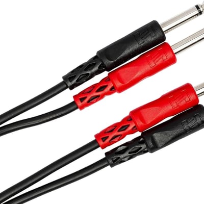 Hosa CPP-204 Dual 1/4" TS to Dual 1/4" TS Stereo Interconnect Cable, 4 Meters image 1