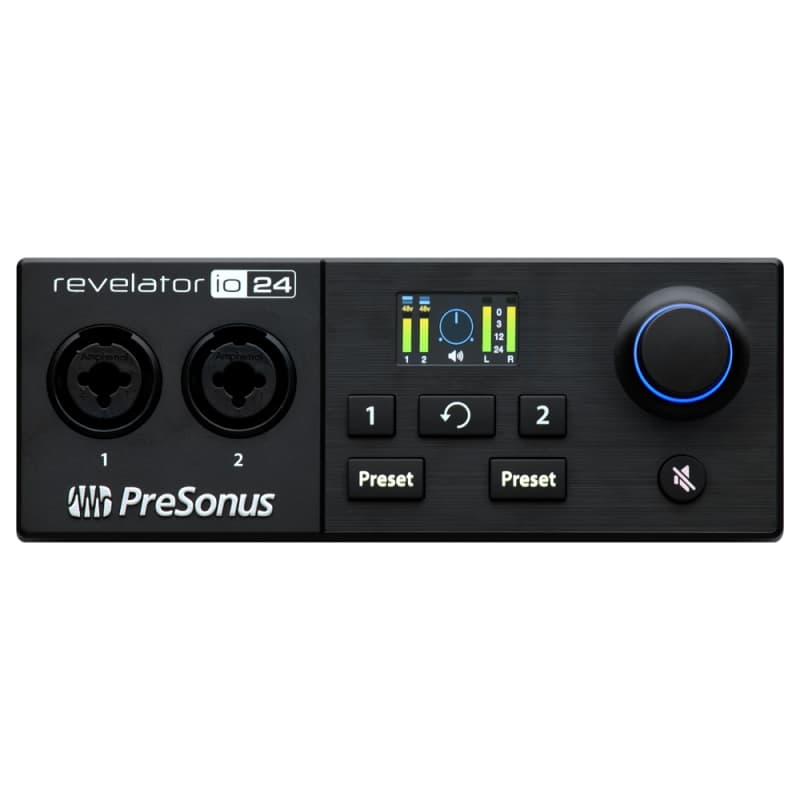 PreSonus Revelator io24 2-In/4-Out USB-C Audio Interface w/ 2 Microphone  Preamps