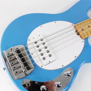 Music Man Sting Ray 5-String Electric Bass Guitar in Diego Blue Finish image 9