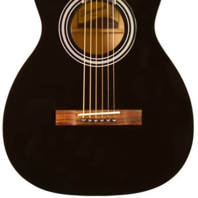 Savannah SGP-12-BK 0-Style Acoustic Guitar, Black | Reverb