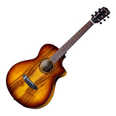 Breedlove Pursuit Exotic S Concertina CE Tiger's Eye All Myrtlewood Acoustic Electric Guitar image 4