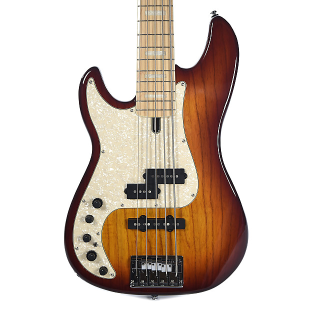 Sire Marcus Miller P7 TS Swamp Ash 5-String P/J with Maple Fretboard (Left-Handed) Tobacco Sunburst image 1