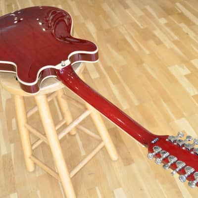 GUILD Starfire I-12 DC Cherry Red Stopbar / Newark St. Collection / 12-String Thinline Hollow Body image 10