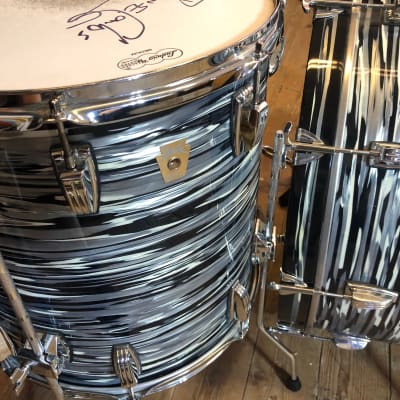 Bun E. Carlos’s Cheap Trick Signed, Sgt. Pepper, Ludwig, Zildjian 2007 Black Oyster Maple Classic. image 10