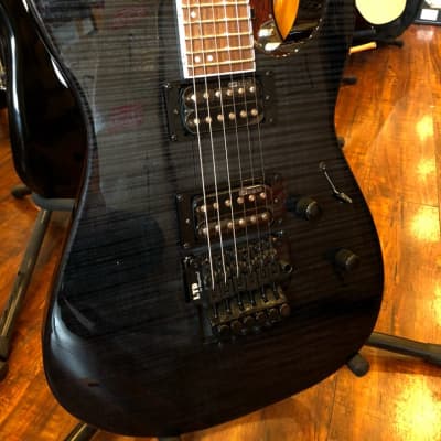 ESP LTD M-200FM Electric Guitar See-Thru Black w/ESP Hard Case image 3