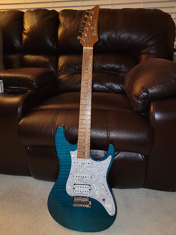 Ibanez Prestige AZ2204F TAB 限定モデル Ibanez Prestige AZ2204F - Transparent Aqua Burst | Sweetwater