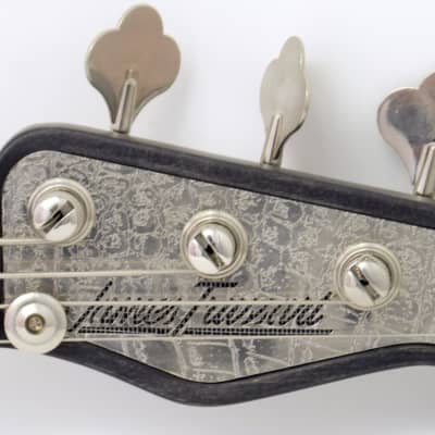 James Trussart Steelcaster Bass (2005) Shiny Gator Engraved (Holey) image 13