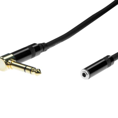 2 Elite Core Audio HEX10 Headphone Extension Cable (1/4" TRS R/A - 3.5MM Female) image 3