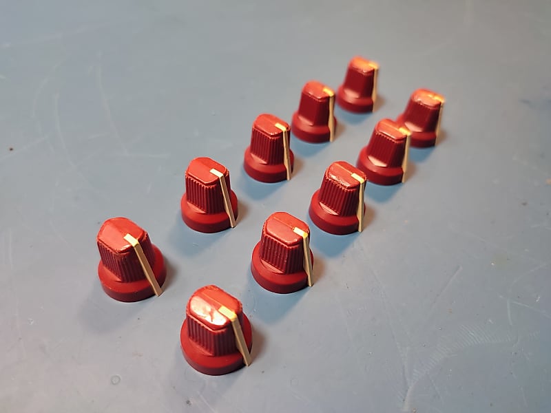 Original Fender Red Knob 0990931000 10 units Reverb