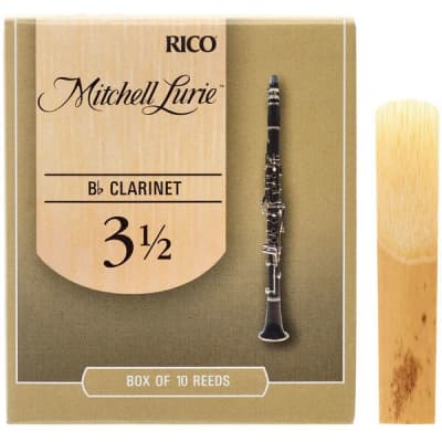 D'Addario RML10BCL Mitchell Lurie Bb Clarinet Reed - 3.5 (10-pack) image 1