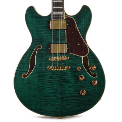 Ibanez AS93FMTMG AS Artcore Expressionist Electric Guitar Transparent Moss Green