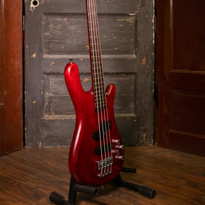 Warwick Pro Series Streamer Stage I 4 String - Burgundy Red Transparent Satin - Electric Bass image 4