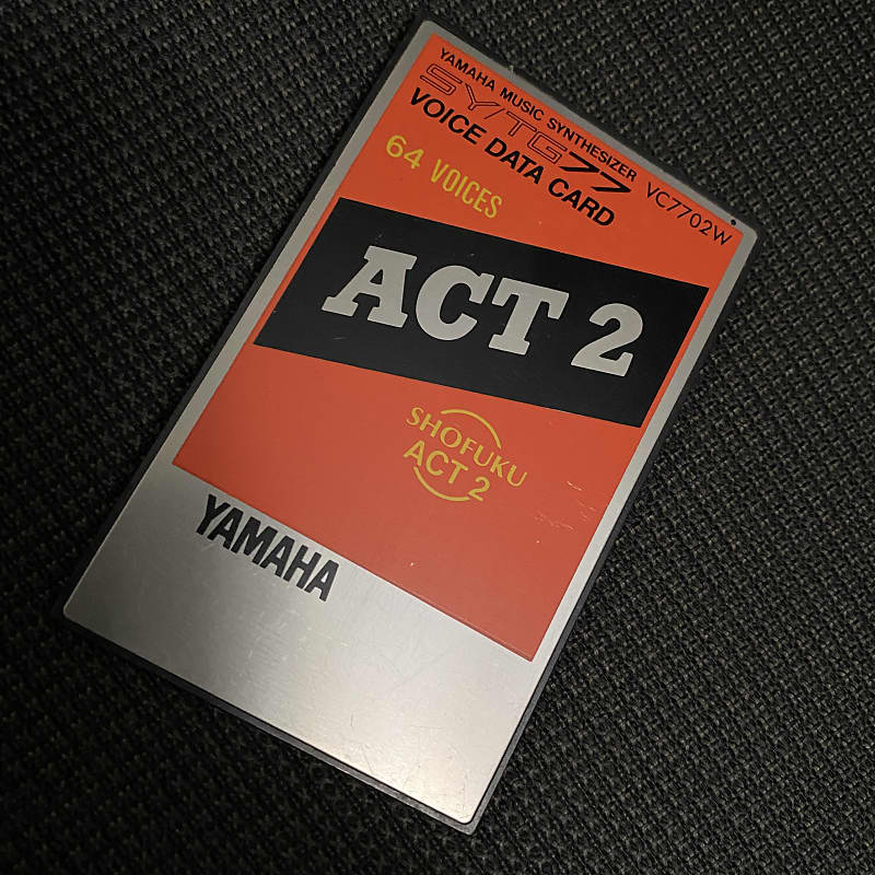 Yamaha SY77 / TG77 Act 2 VC7702 Voice Data Card Shofuku 64 Voices 1990