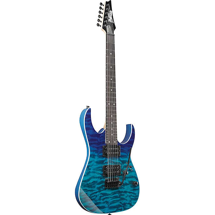Ibanez GRG120QASP Solid Body Electric Guitar - Blue Gradation image 1