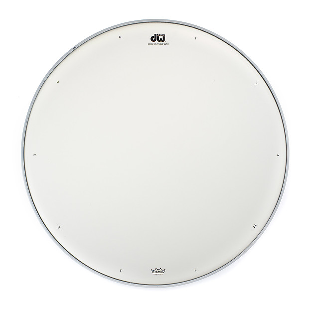 DW DRDHACW14 14" AA 2-Ply Coated Snare Drum Head with Tuning Sequence image 1