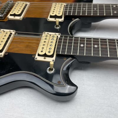Ibanez Studio Series ST1200 Studio Twin 6/12 Double Neck doubleneck Guitar with Case MIJ Made In Japan 1978 - Brown Sunburst image 5
