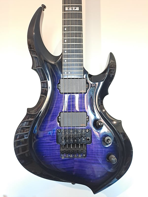 ギター E-II FRX FM Raindeer Blue ESP E-II FRX Electric Guitar Reindeer Blue Flame Maple