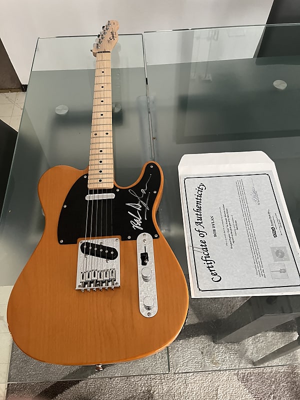 Signed Bob Dylan Fender Squire Affinity Telecaster 2008 Reverb 6396