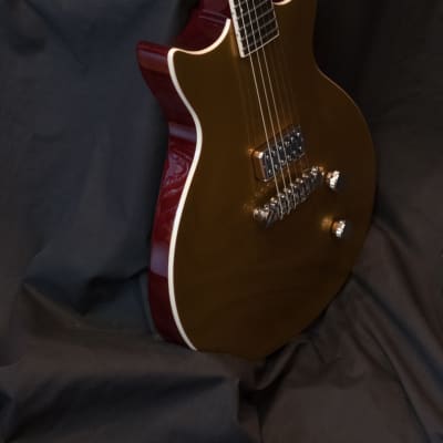 NEW Prestige DC Coupe ACE Gold Electric Guitar w/ TV Jones Pickup image 5