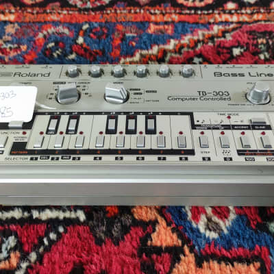 Roland TB-303 Bassline Synthesizer Module 1981 - 1984 - Silver (Serviced / Kenton Modification / Warranty)