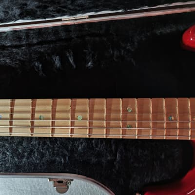 Fender American Deluxe Fat Stratocaster unique Locking Tremolo 2000 Red image 6