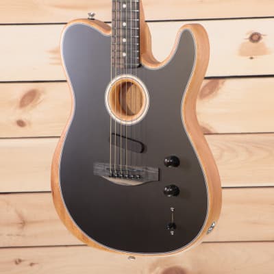 Fender American Acoustasonic Telecaster - Black - US224081 image 3