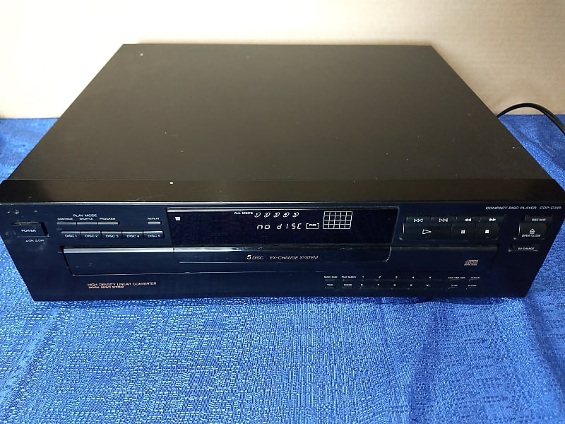 Sony CDP-C345 5 Disc CD Changer/Player  			