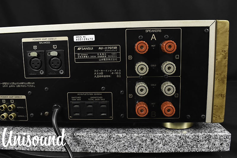 Sansui AU-α707XR Integrated Amplifier in Very Good Condition | Reverb