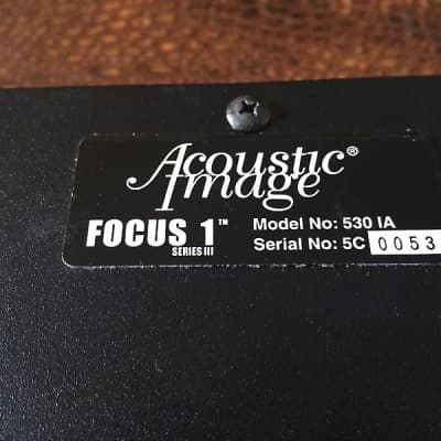 Acoustic Image Focus 1 SERIES III ベースアンプ Acoustic Image Focus 1 SERIES III ベースアンプ（Acoustic