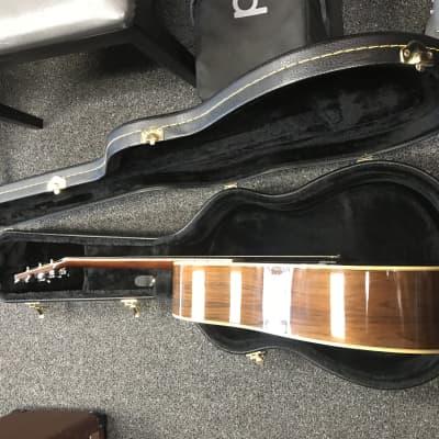 Morris LF-5 Tree of Life acoustic guitar in sunburst made in Japan 1980s in excellent condition with hard case . image 11