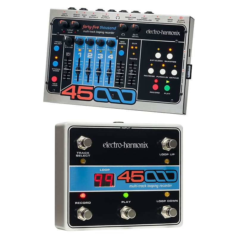 New Electro-Harmonix EHX 45000 Multi-Track Looping Recorder Pedal w/ Foot Control image 1