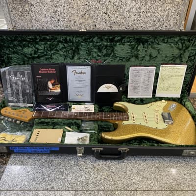 Fender 2005 Greg Fessler Master Design 1964 Custom Shop Stratocaster Relic Gold Sparkle & OHC for sale