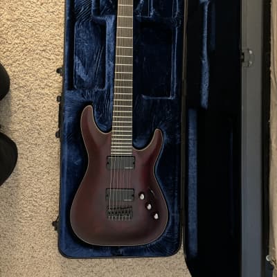 Schecter - Blackjack ATX C-7 7 Strings Electric Guitar - Vampyre Red Satin (CASE INCLUDED) for sale