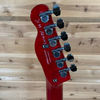 Fender Jim Adkins JA-90 Telecaster Thinline Electric Guitar - Crimson Red Transparent image 6