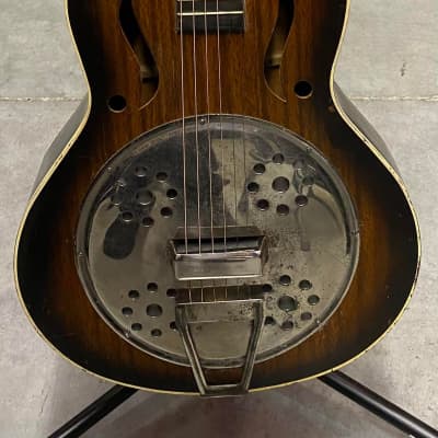 1930s Harmony Faux Resonator Dobro Style Guitar, 