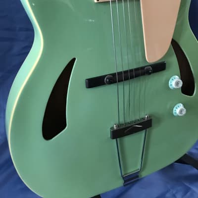 Triggs Archtop Oddysey Prototype Carve top 2008 Surf Green-Gold Hardware- Hardshell Case image 15