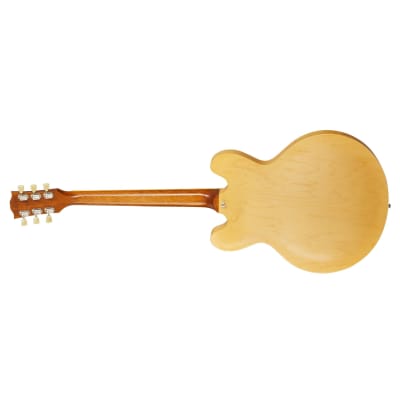 Gibson ES-335 Satin Semi-Hollow Guitar - Satin Vintage Natural image 5