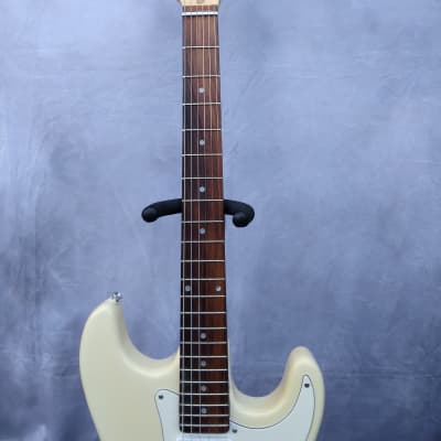 Unbranded Vintage Stratocaster Style Electric Guitar 1990s? - Ivory image 3