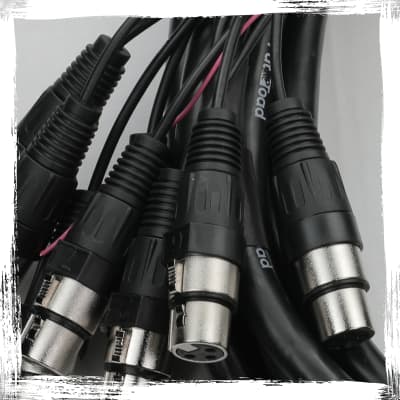 XLR Snake Cable Patch - 8 Channel 20ft Pro Audio Mic Cord Mixer Sound Stage PA image 6