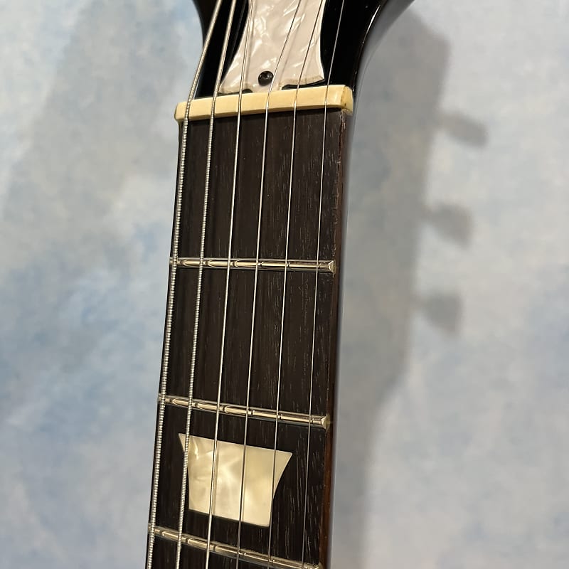 Burny LG-75JP Joe Perry Les Paul Transparent Black Made in