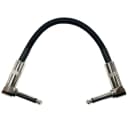 Strukture S6P48 6" Woven Right Angle Patch Cable - Black