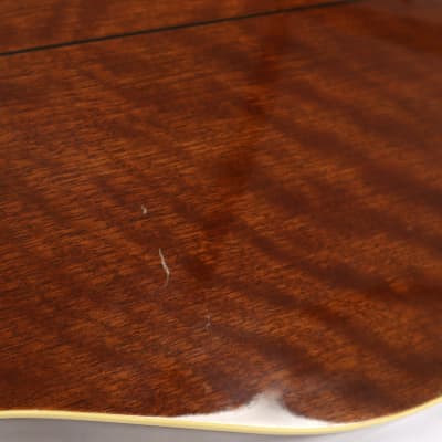 Morris MD507 Solid Top Mahogany Cherry Sunburst Acoustic Guitar image 15