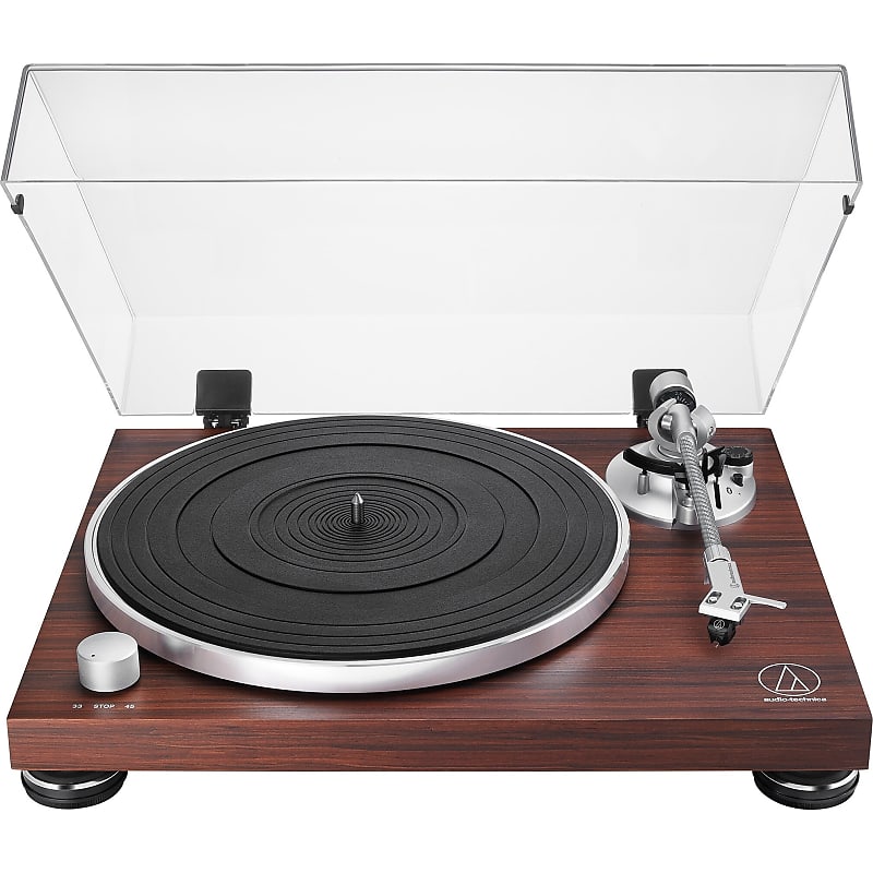AudioTechnica ATLPW50PB Fully Manual Belt Drive Turntable, Reverb