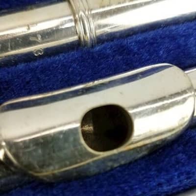 F.E. Olds Ambassador flute Silver with case, made in USA, Very Good Condition image 3