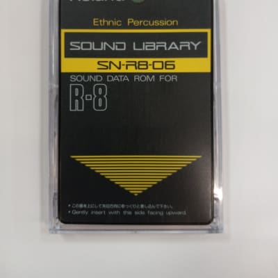 Roland R-8 ROM Card Ethnic Percussion SN-R8-06 1980s - blk